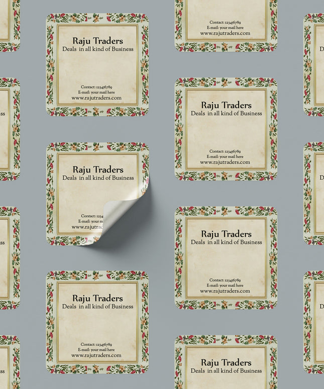 Square Sticker Singles