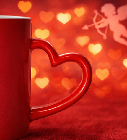 Red Heart Magic Mug