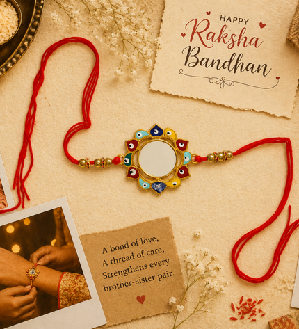 Customised Multicolour Rakhi ( Buy 1 get 1 free)