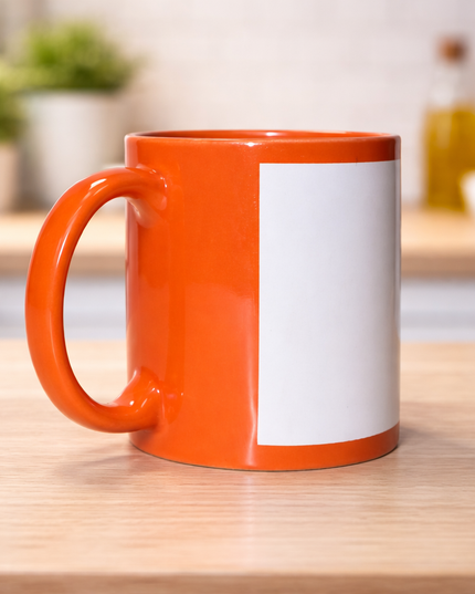 Sublimation orange Patch Mug