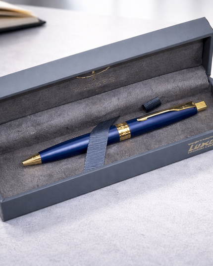 Parker Aster Premium Matte Blue GT Ball Pen