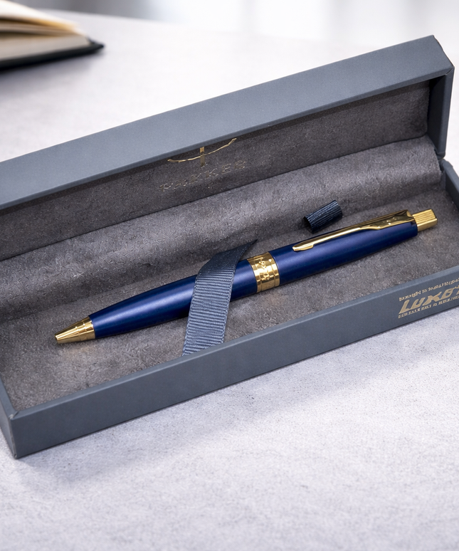 Parker Aster Premium Matte Blue GT Ball Pen