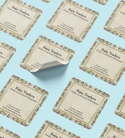 Square Sticker Singles