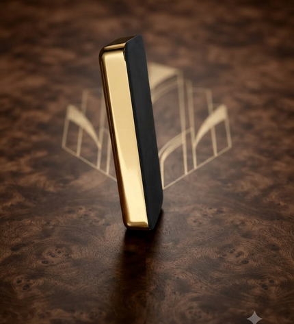 Personalized Engraved Gold Biscuit Paper Weight