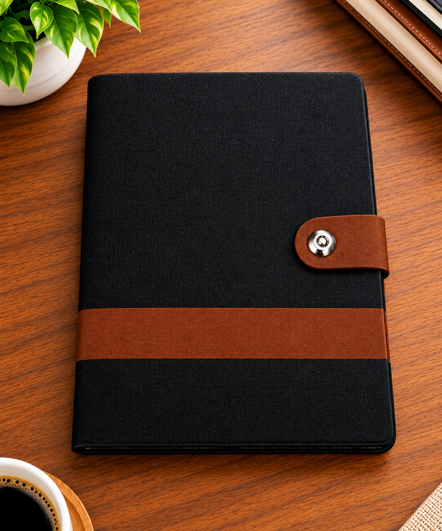 Executive Black Texture Magnetic Dairy B0920R