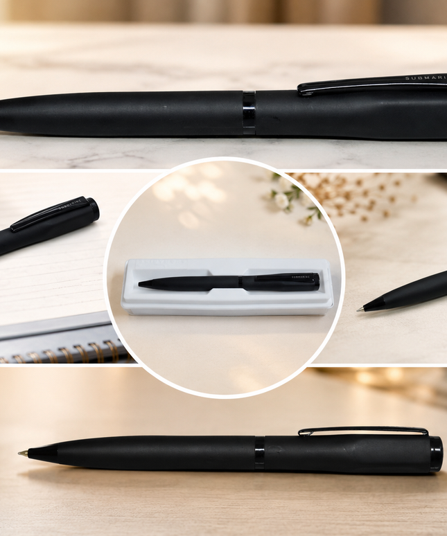 Submarine Cap Gemini Full Black Ball Pen