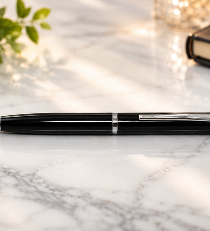 Submarine engraved Bodyguard Gloss Black Ball Pen