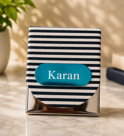 Black & White Strip Card Holder