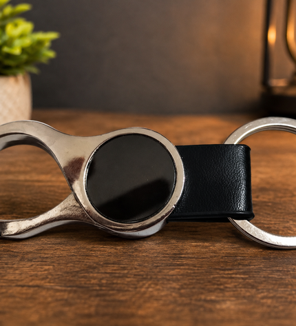 Engraved Metal Hook Keychain