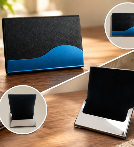 Black Wave Card Holder