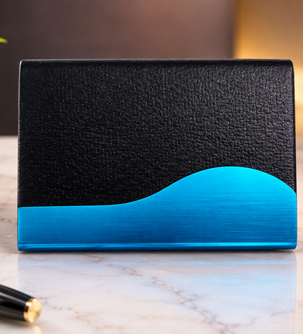 Black Wave Card Holder