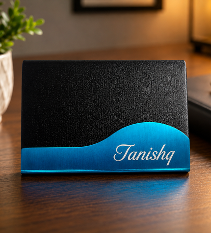 Black Wave Card Holder