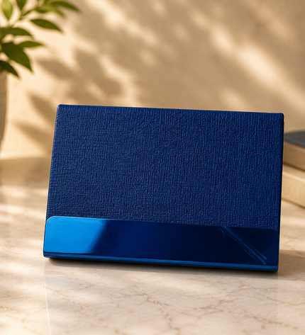 Blue card holder