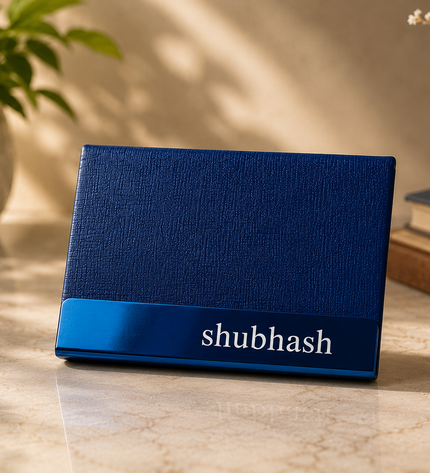 Blue card holder