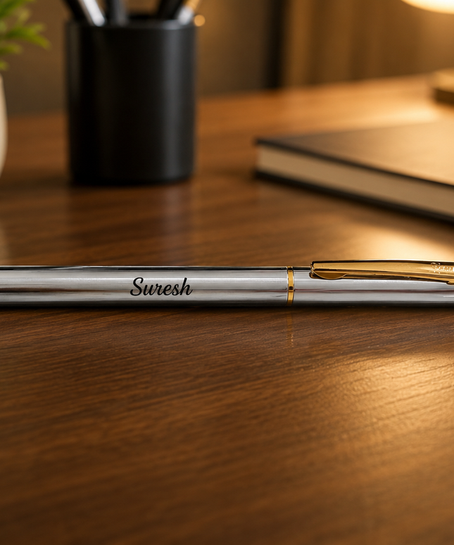 Pierre Cardin Kriss White Gold Ball Pen