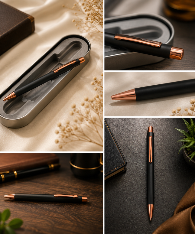 Black and Gold Metal Pen