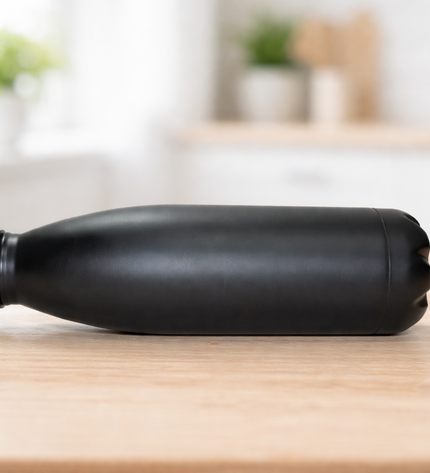 Stainless Steel Water Bottle Black- Engraved