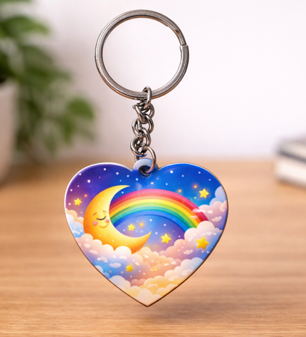 Sublimation Heart Key Chain