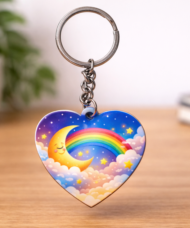 Sublimation Heart Key Chain