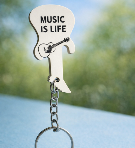 Sublimation Guitar Key chain