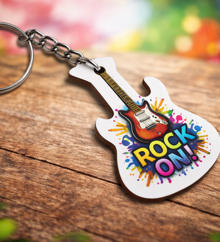 Sublimation Guitar Key chain