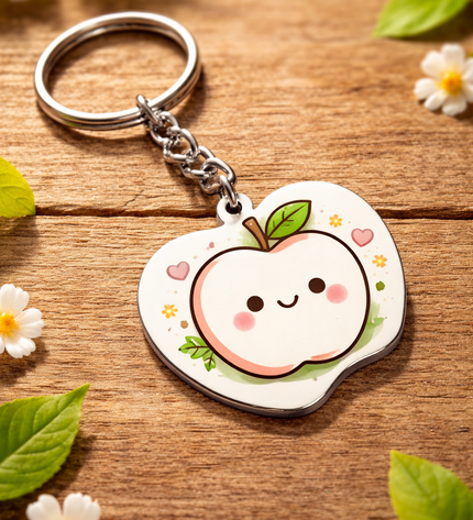 Sublimation Apple Key Chain