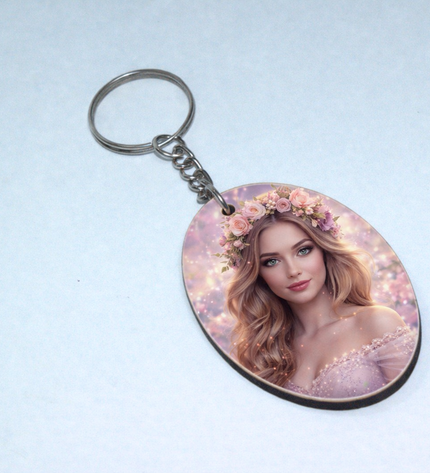 Sublimation Oval Key Chain