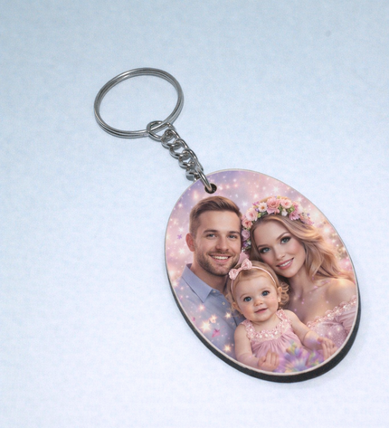 Sublimation Oval Key Chain