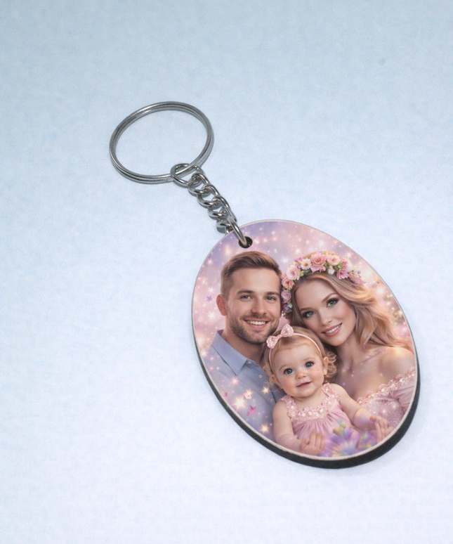 Sublimation Ovel Key Chain