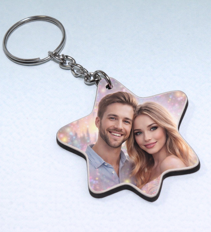 Sublimation Polygon Key Chain