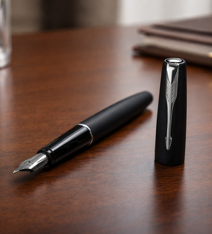 Frontier Matte Black Fountain Pen CT