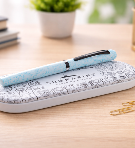 Submarine Marble Textured Roller Pen