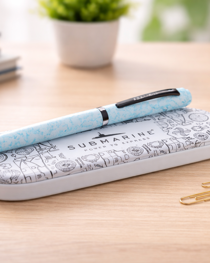 Submarine Marble Textured Roller Pen