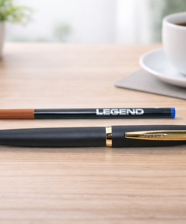 Legend Estilo Gold Clip Roller Pen