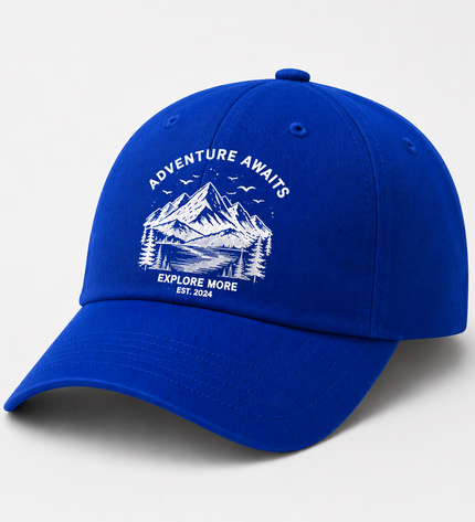 Embroidered cap Royal - Blue