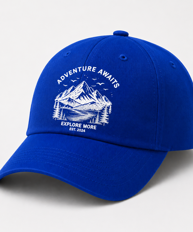 Embroidered cap Royal - Blue
