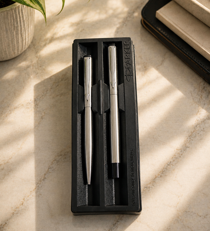 Parker Vector Stainless Steel -RB & BP Set