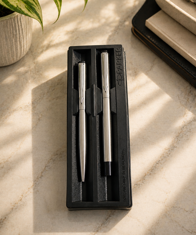 Parker Vector Stainless Steel -RB & BP Set