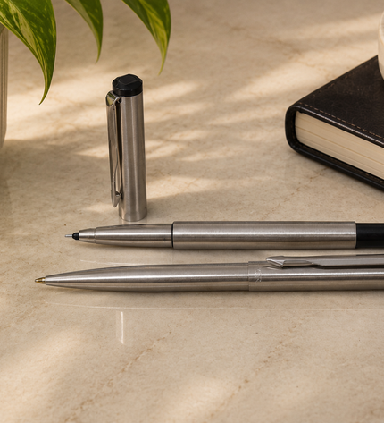 Parker Vector Stainless Steel -RB & BP Set