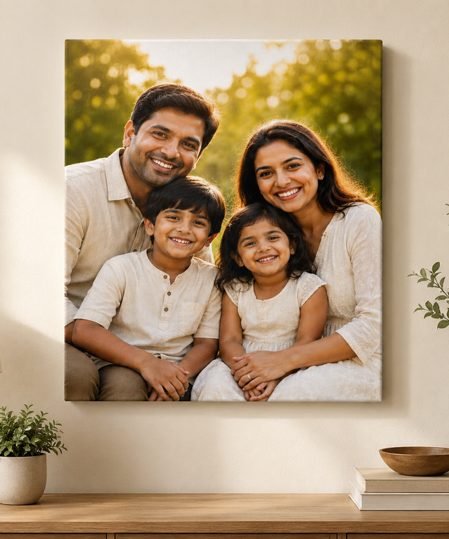 Canvas Print 10 X 12 Inches (With Wooden Frame)