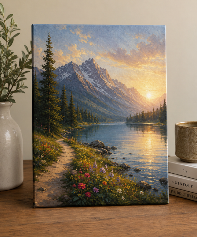 Canvas Print 8 X 10 Inches (With Wooden Frame)