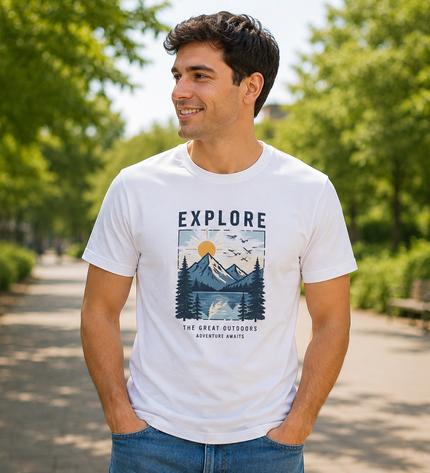 Round Neck Dry-fit Tshirt-White