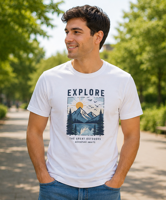 Round Neck Dry-fit Tshirt-White