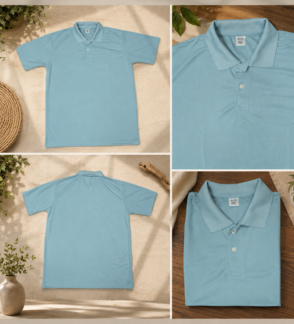 Polo Dry-fit Tshirt -Gray