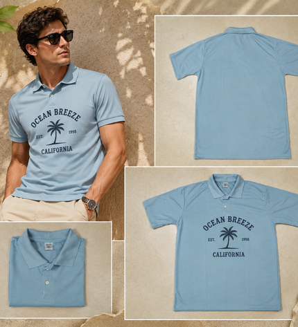 Polo Dry-fit Tshirt -Gray