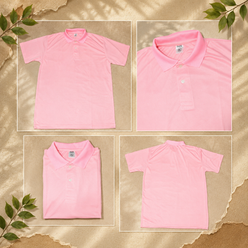 Custom dry-fit polo t-shirt pink for corporate uniforms – PrintVenue India