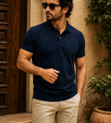 Rare Rabbit Polo T-shirt-Navy Blue