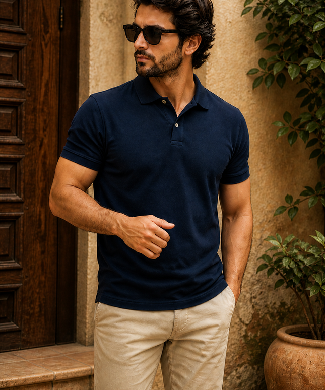 Rare Rabbit Polo T-shirt-Navy Blue