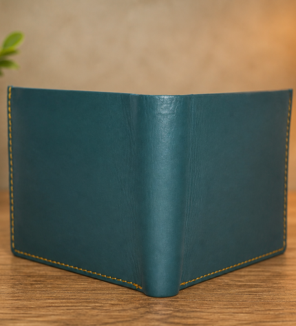 Two Fold With Card Extender Attachet-Aqua Green