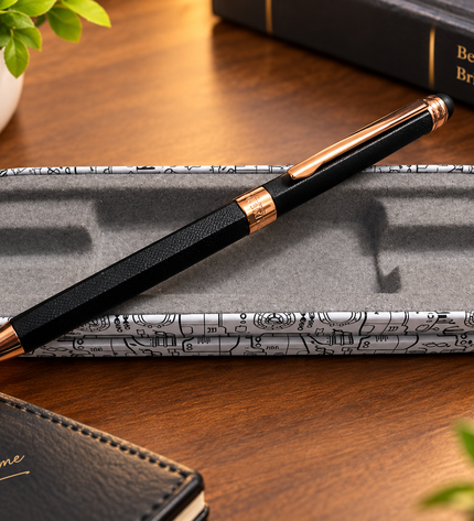 Submarine Soft Touch Copper Trim Ball Pen